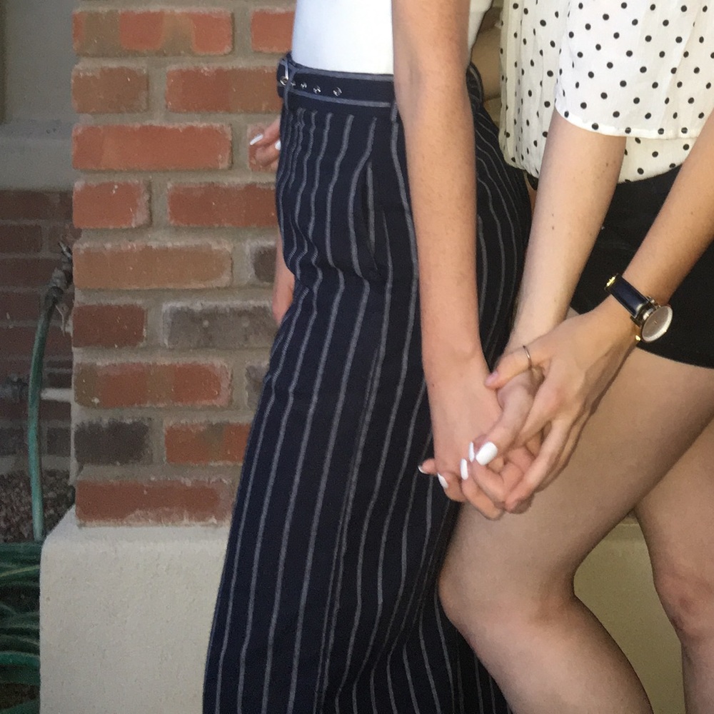 Princess Polly cropped striped culottes!